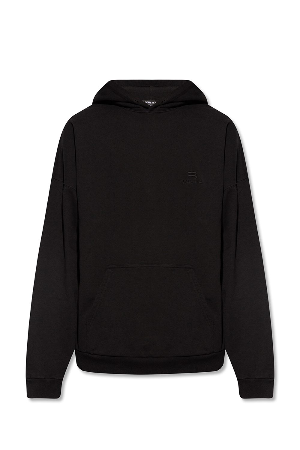 Logo SchaferandweinerShops NZ embroidered hoodie Balenciaga This relaxed fit shirt is a simple piece for casual daily wear